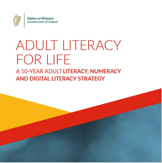 Cover page for adult literacy for life 10 year strategy
